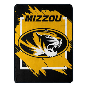 NCAA Dimensional Missouri Tigers Micro Raschel Throw Blanket 46x60 Inches