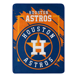 MLB Houston Astros Dimensional Micro Raschel Throw Blanket 46x60 Inches
