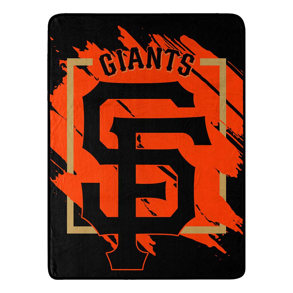 MLB San Francisco Giants Dimensional Micro Raschel Throw Blanket 46x60 Inches