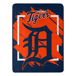 MLB Detroit Tigers Dimensional Micro Raschel Throw Blanket 46x60 Inches