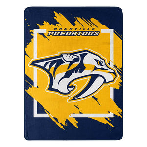 NHL Nashville Predators Dimensional Micro Raschel Throw Blanket 46x60 Inches