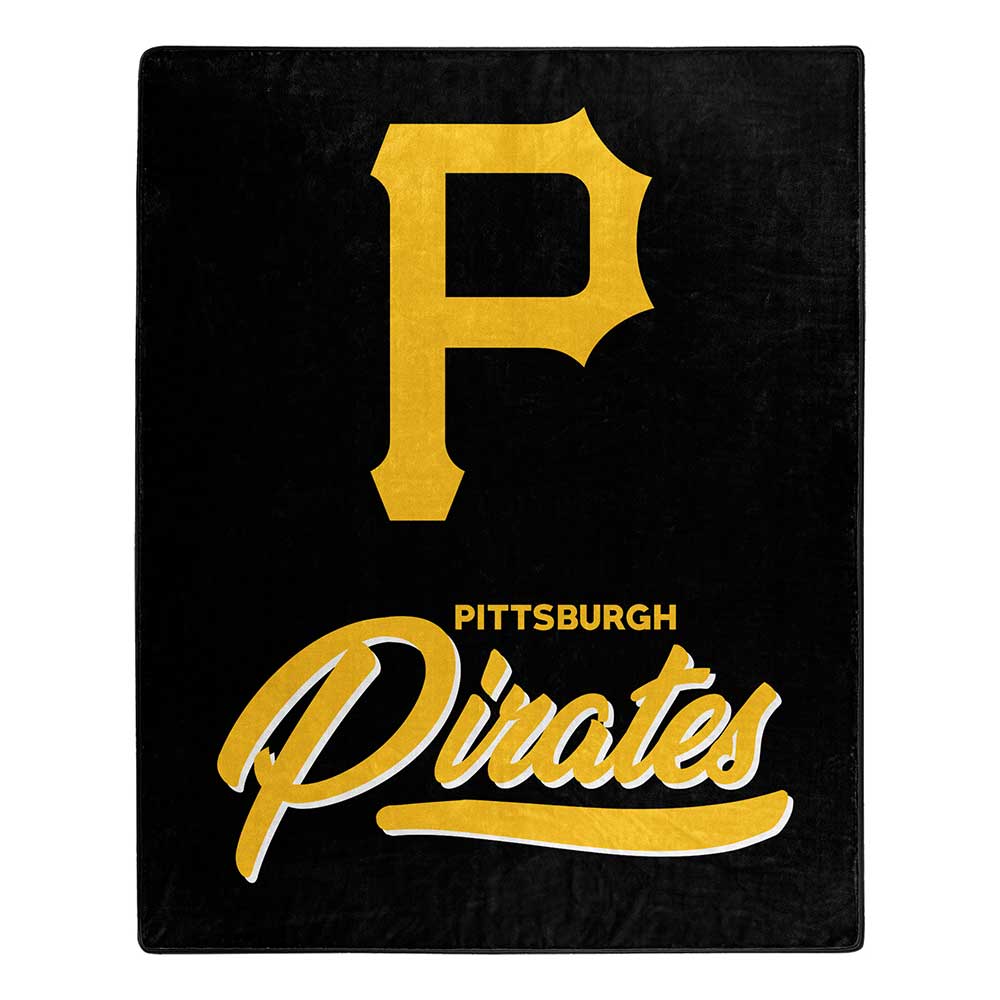 MLB Pittsburgh Pirates Signature Raschel Throw Blanket 50x60 Inches