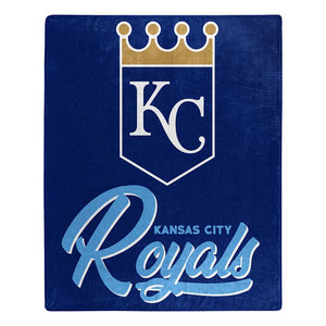 MLB Kansas City Royals Signature Raschel Throw Blanket 50x60 Inches