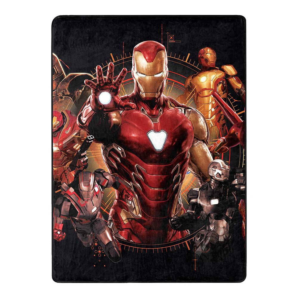 Marvel Avengers Iron Legacy Silk Touch Throw Blanket 50x60 Inches