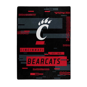 NCAA Digitize Cincinnati Bearcats Raschel Throw Blanket 60x80 Inches