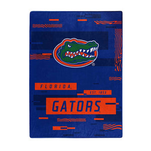 NCAA Digitize Florida Gators Raschel Throw Blanket 60x80 Inches