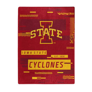 NCAA Digitize Iowa State Cyclones Raschel Throw Blanket 60x80 Inches