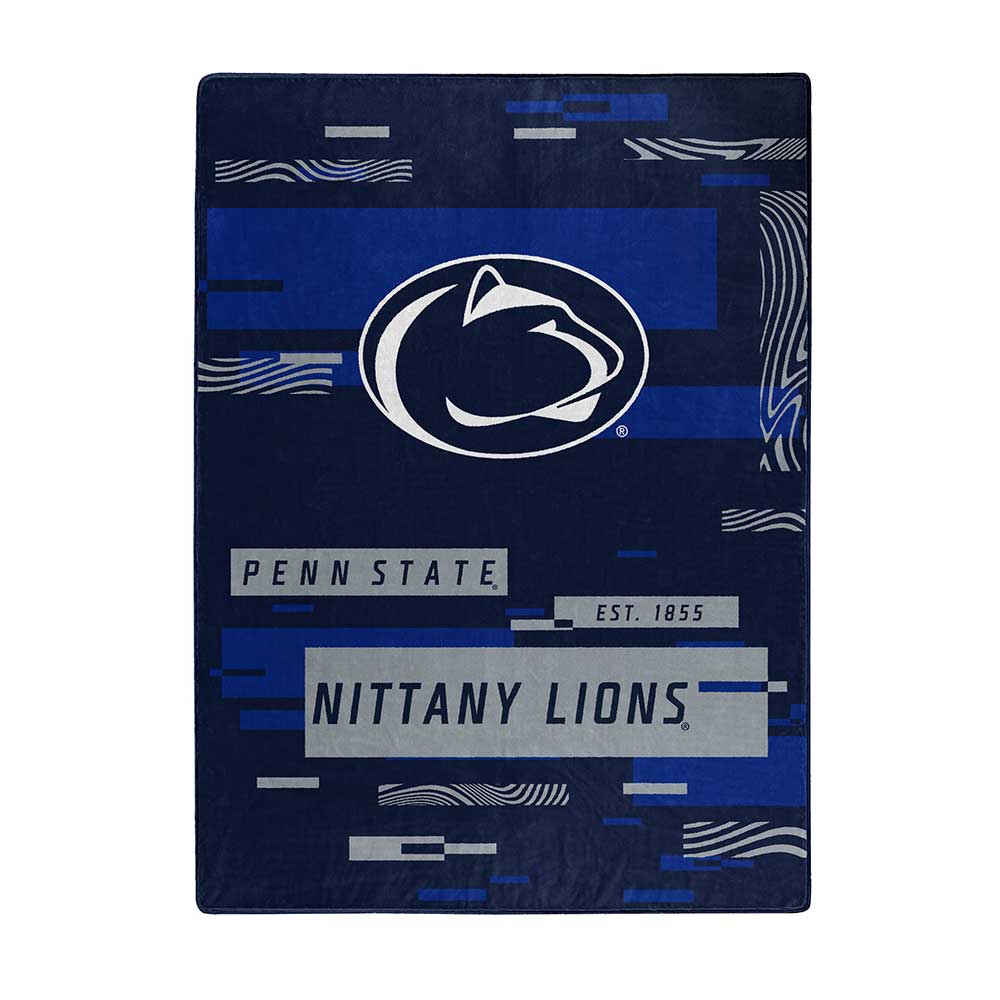 NCAA Digitize Penn State Nittany Lions Raschel Throw Blanket 60x80 Inches