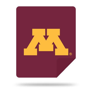 NCAA Minnesota Golden Gophers Silver Knit Throw Blanket 60x72 Inches