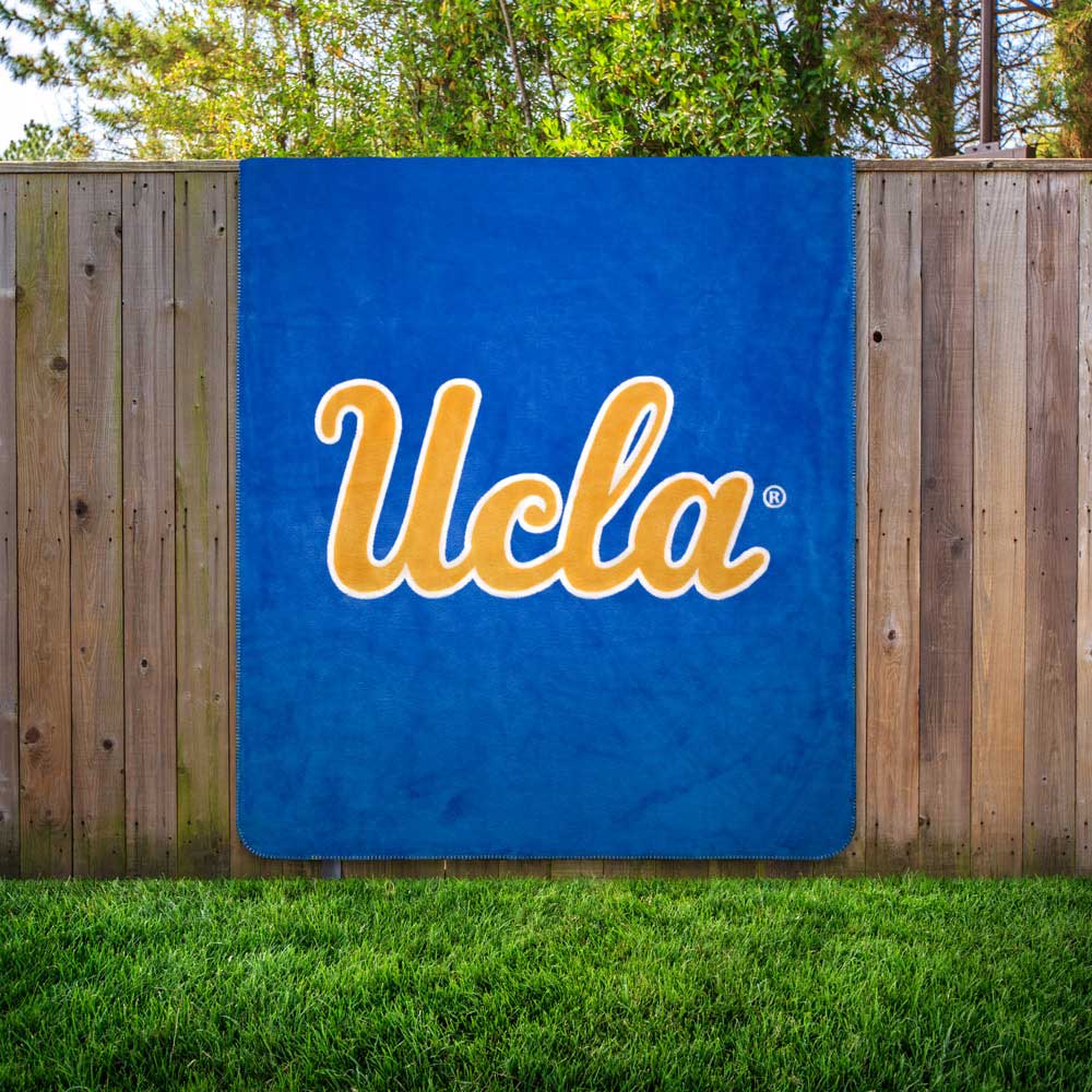 NCAA UCLA Bruins Silver Knit Throw Blanket 60x72 Inches