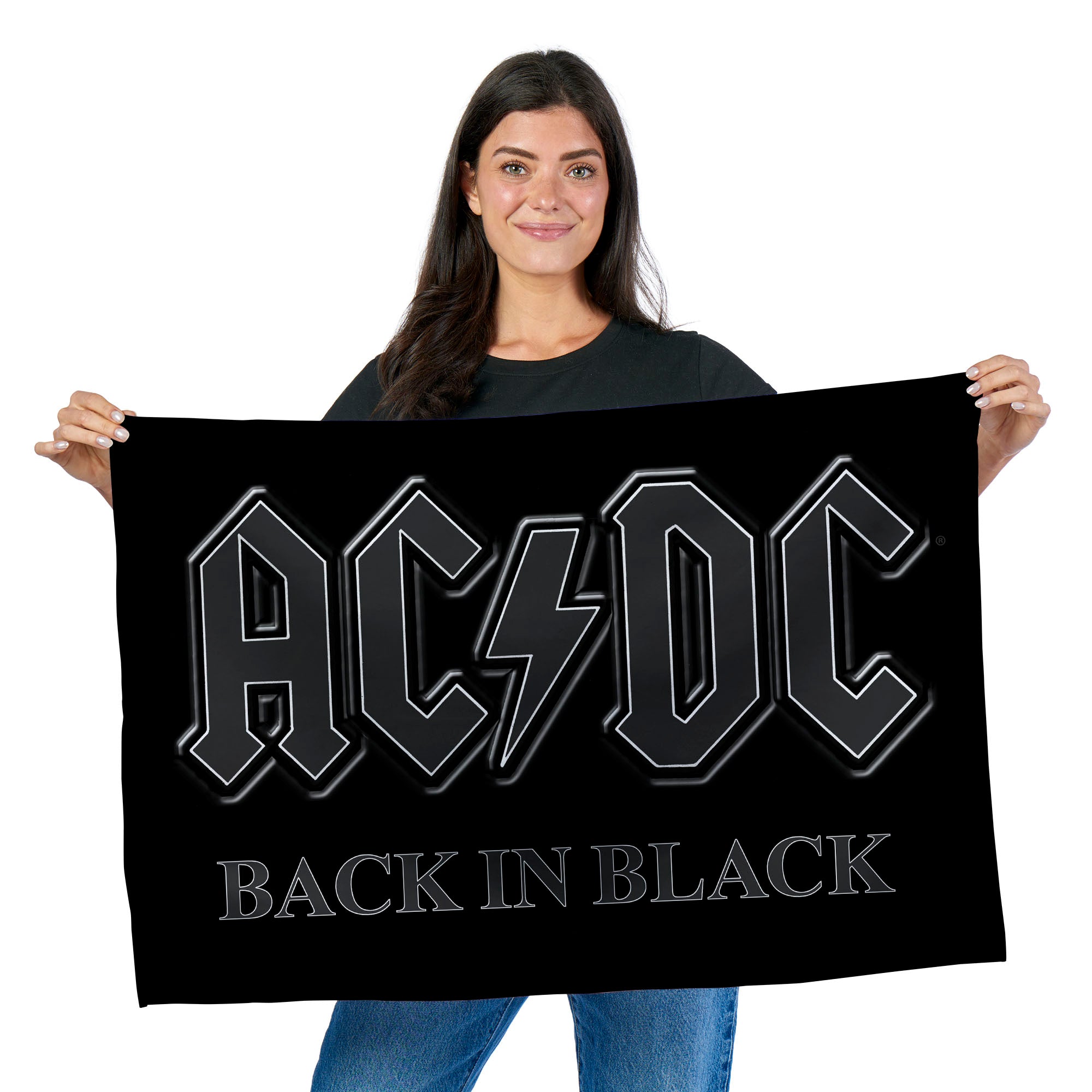 AC/DC Back In Black Wall Hanging Tapestry 24×36 inches