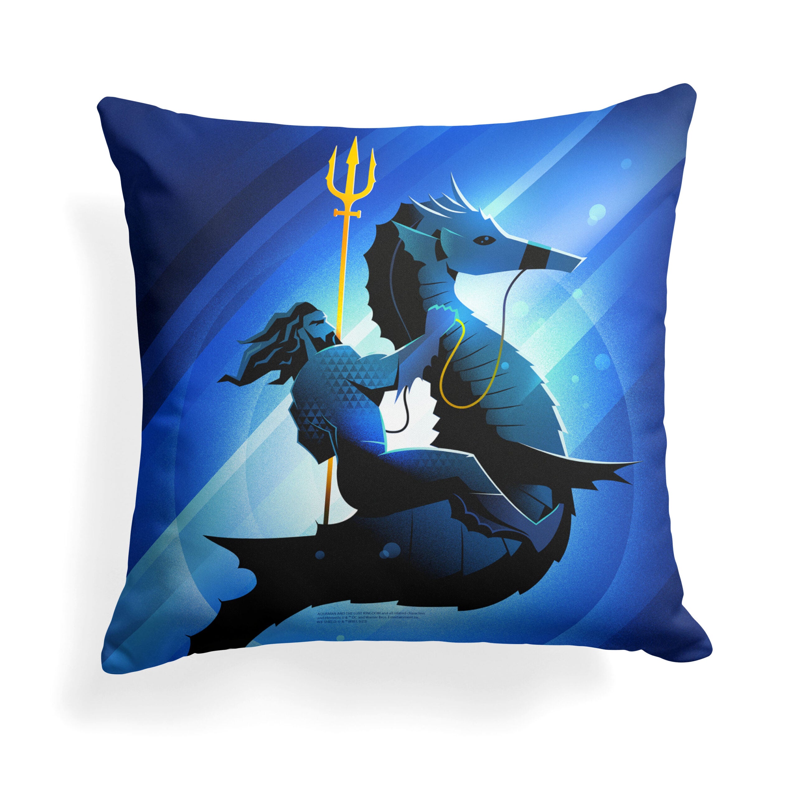 Warner Bros. Aquaman 2 Poster Throw Pillow 18x18 Inches