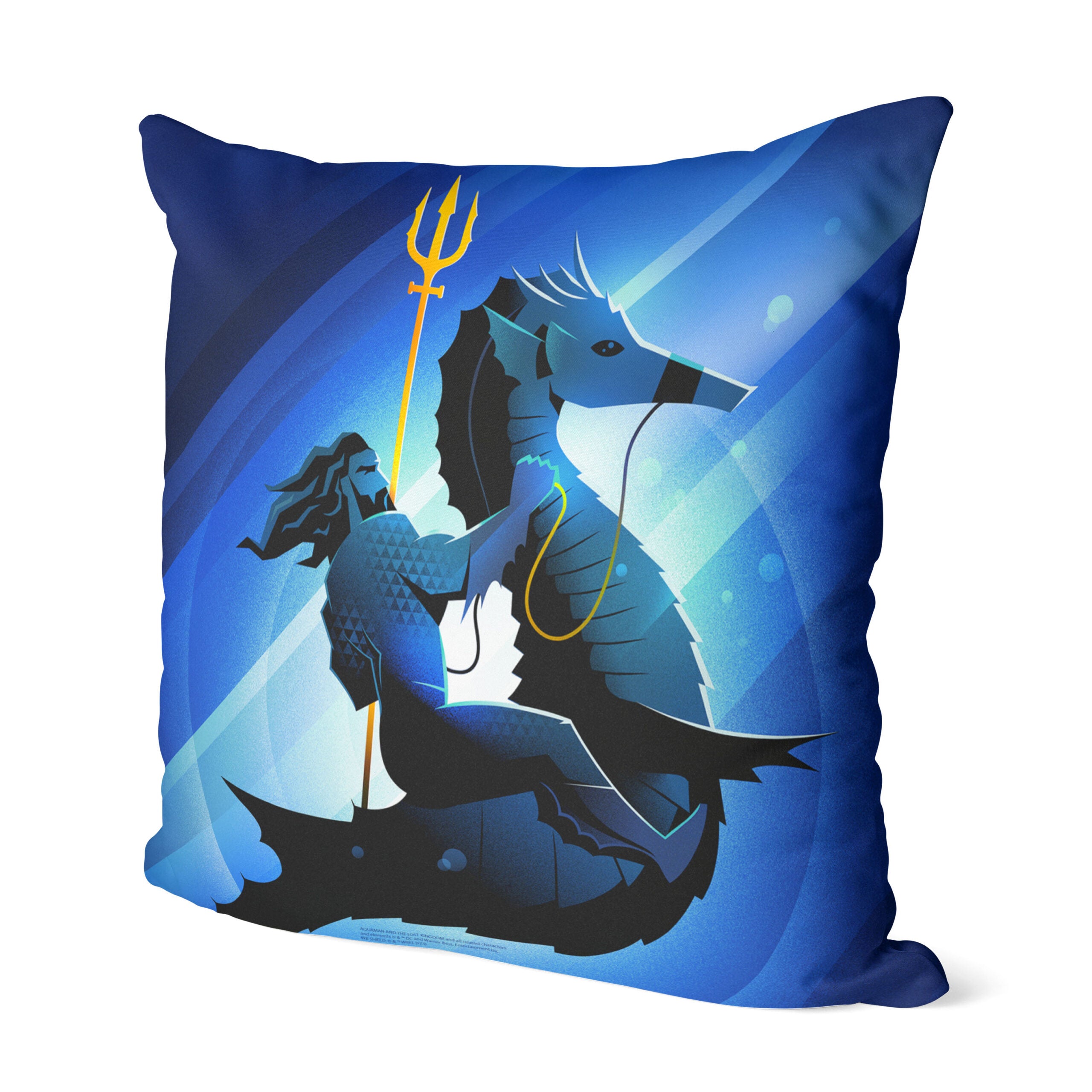 Warner Bros. Aquaman 2 Poster Throw Pillow 18x18 Inches