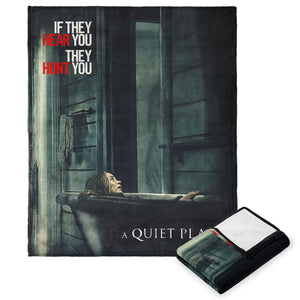 Paramount A Quiet Place Hiding Silk Touch Throw Blanket 50X60 Inches