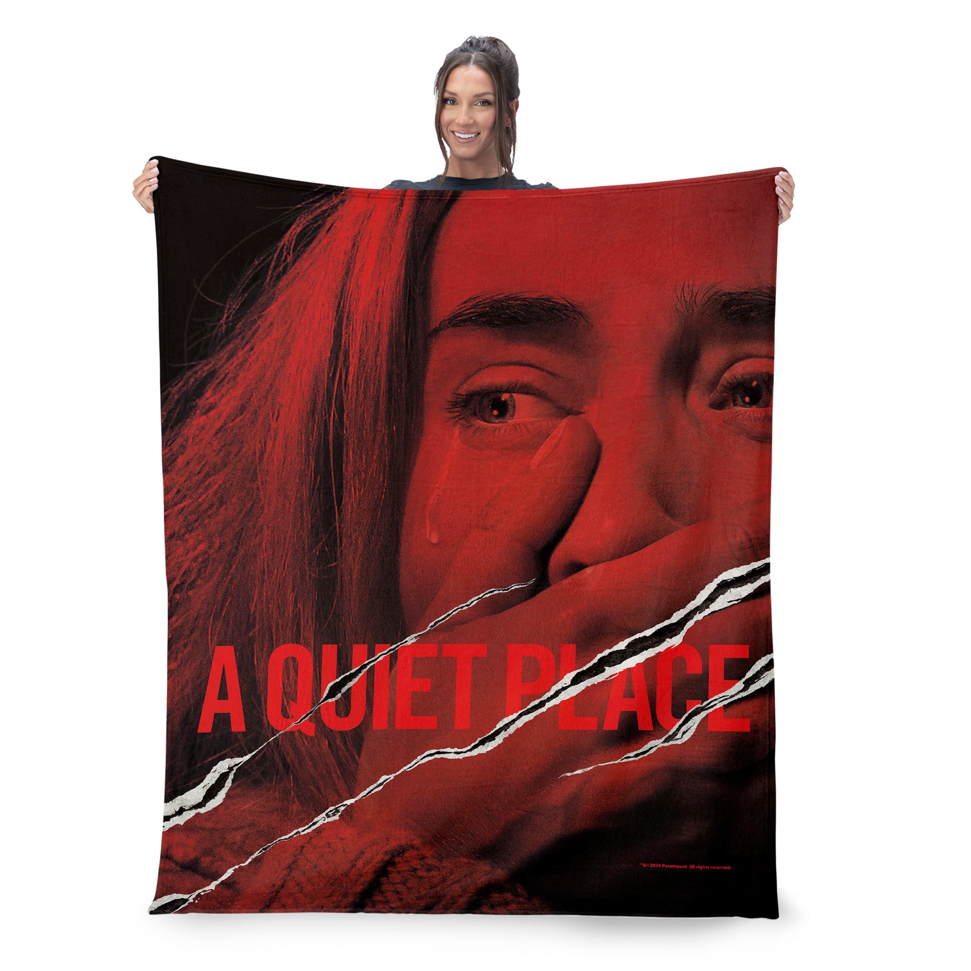 Paramount A Quiet Place Movie Poster Silk Touch Throw Blanket 50X60 Inches