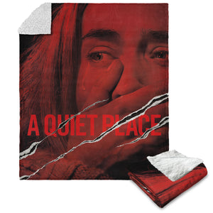 Paramount A Quiet Place Movie Poster Silk Touch Sherpa Throw Blanket 50X60 Inches