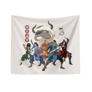 Avatar Aang: The Last Airbender Group Pose Wall Hanging 34x40 inches