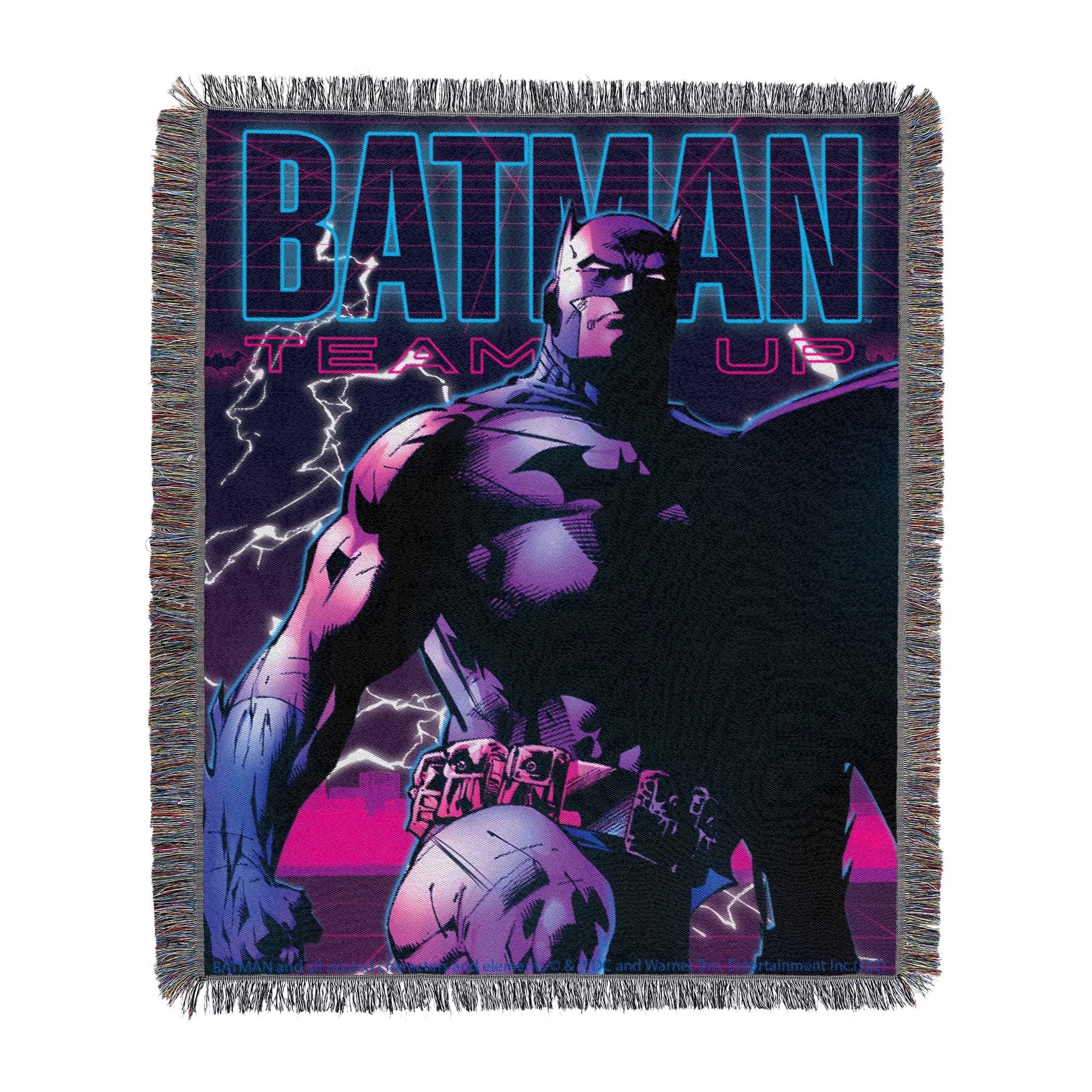 Warner Bros. Batman Team Up Batman Woven Tapestry Throw Blanket 48x60 Inches