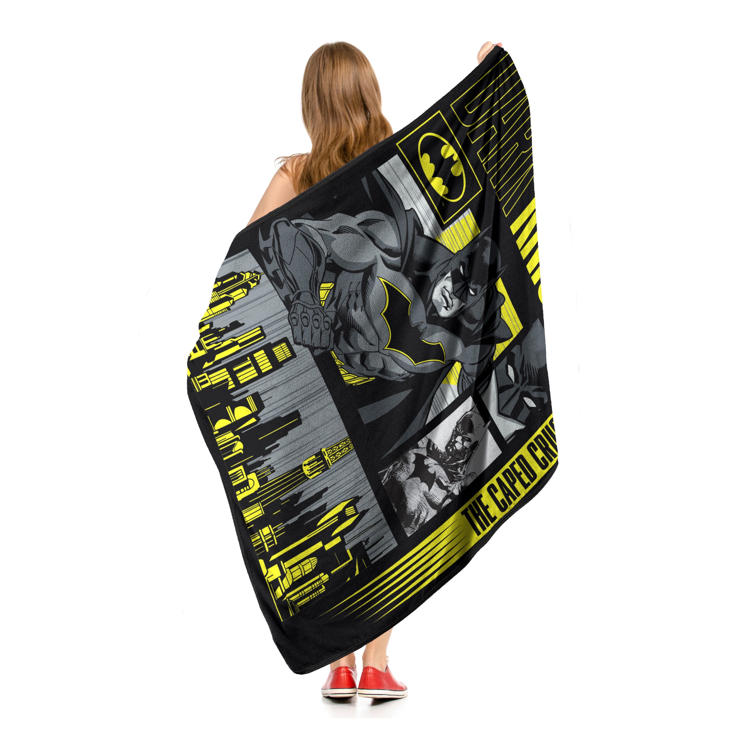 Warner Bros. Batman Legendary Micro Raschel Throw Blanket 46x60 Inches