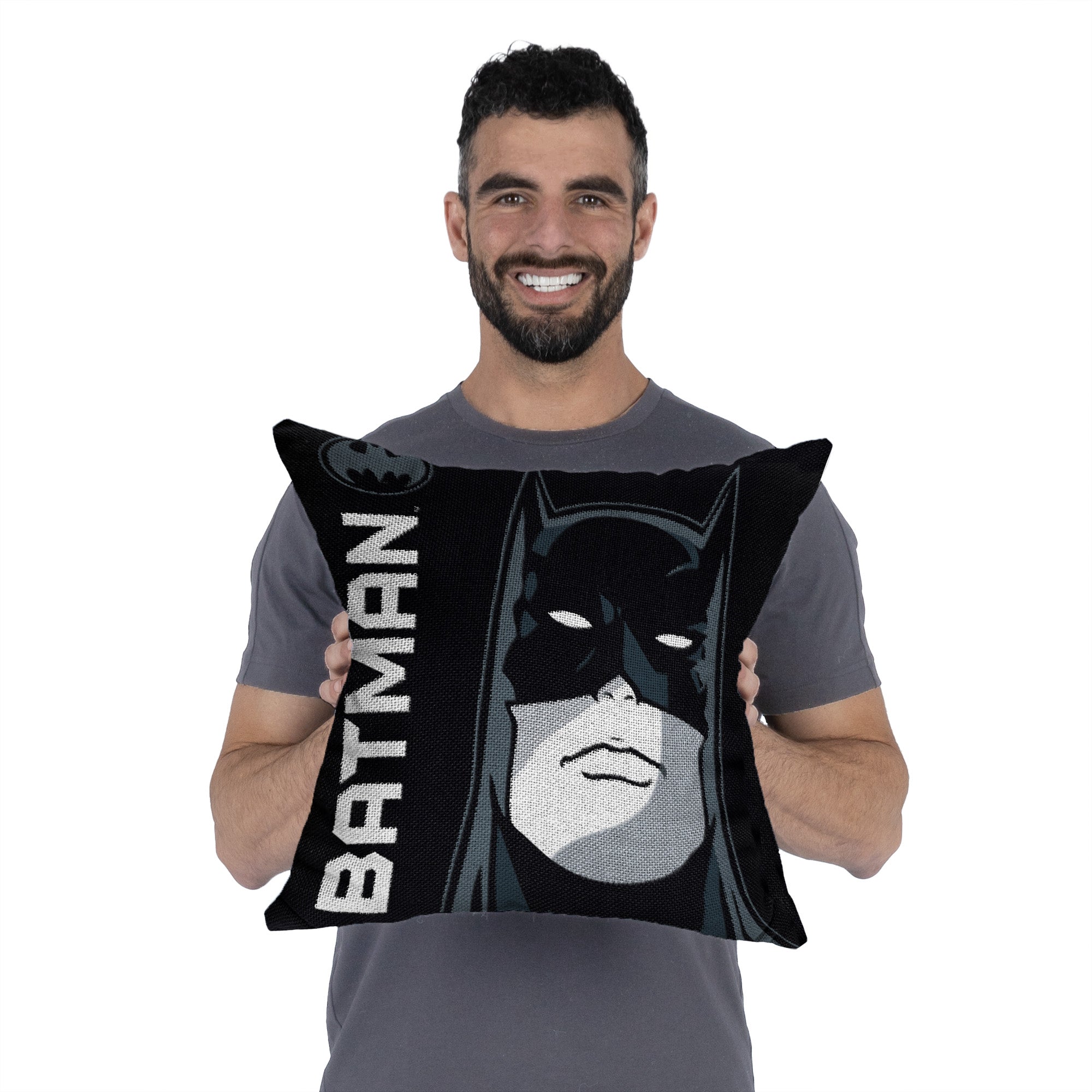 Warner Bros. Batman I Am Batman Jacquard Pillow 20x20 Inches