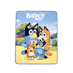 Bluey Family Photo Micro Raschel Throw Blanket 48x60 Inches