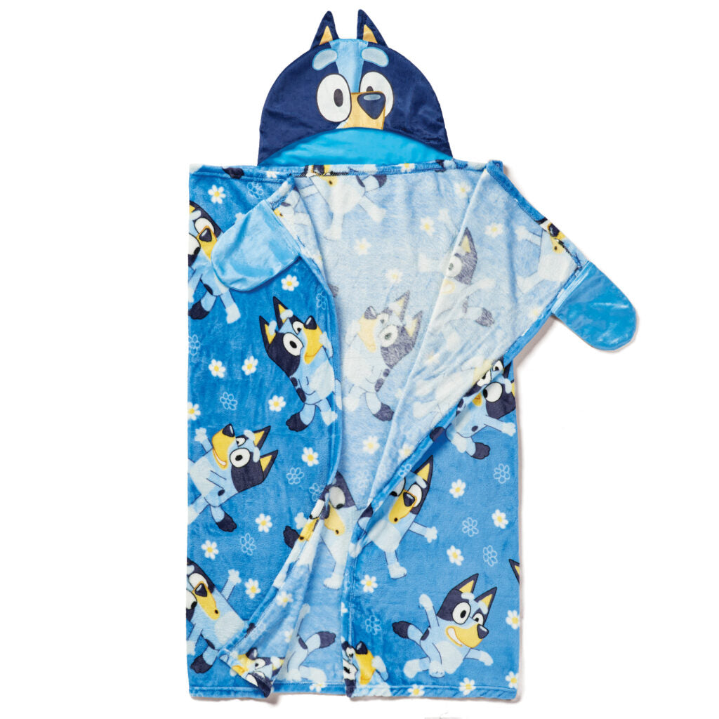 Bluey Dance Away Hooded Throw 40×50 inches
