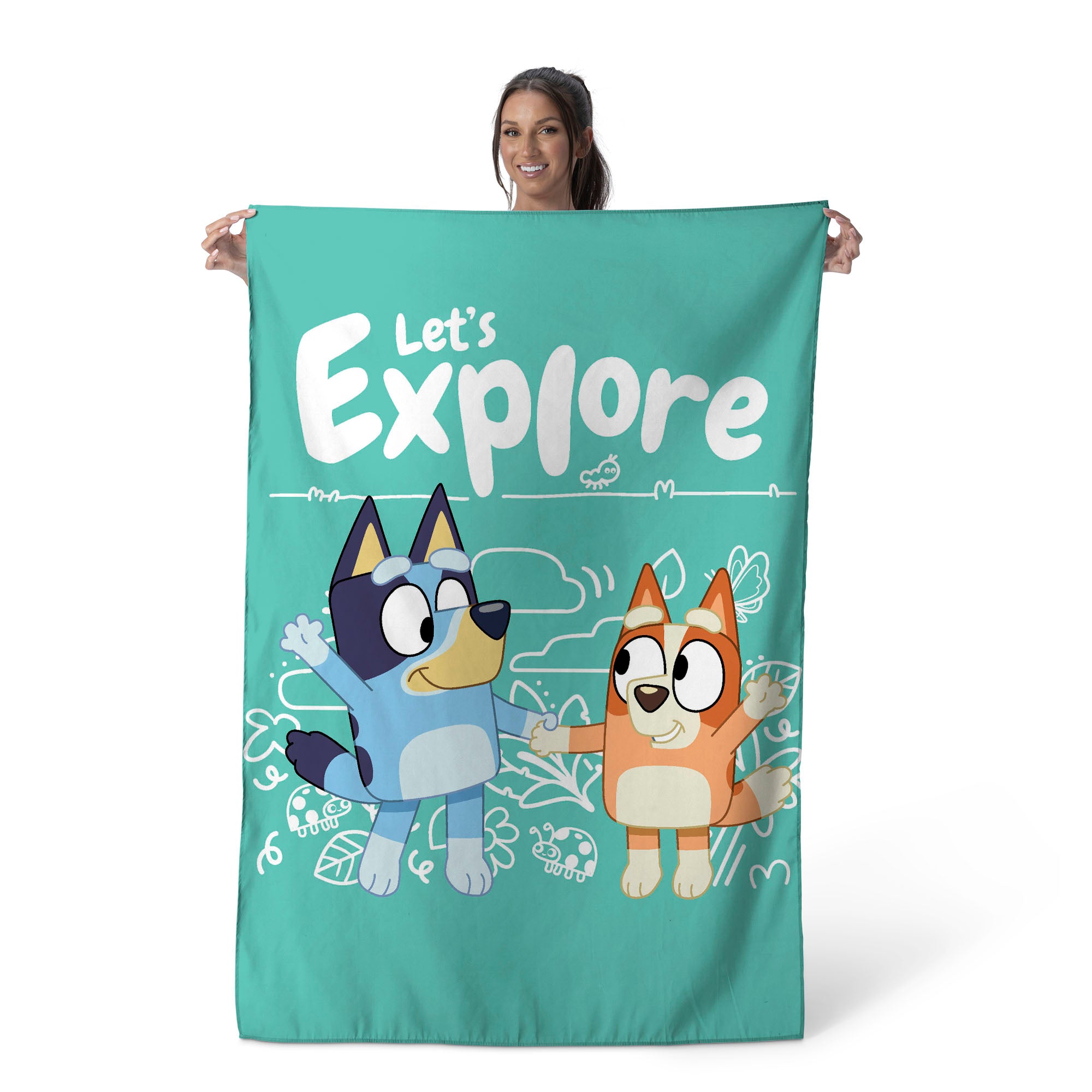 Bluey Happy Explorers Wall Hanging 40x57 inches