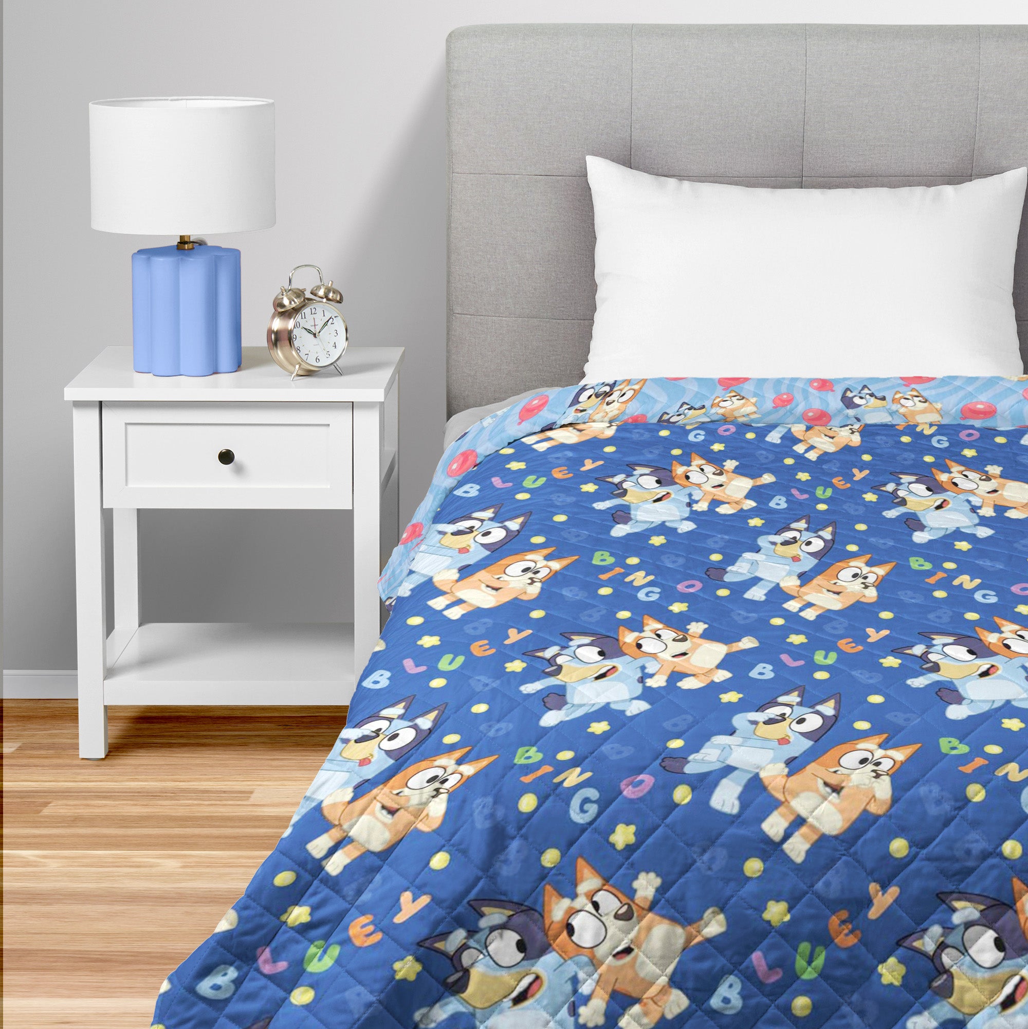 Bluey Goofing Around Quilted Throw Blanket 60 x 80 inches