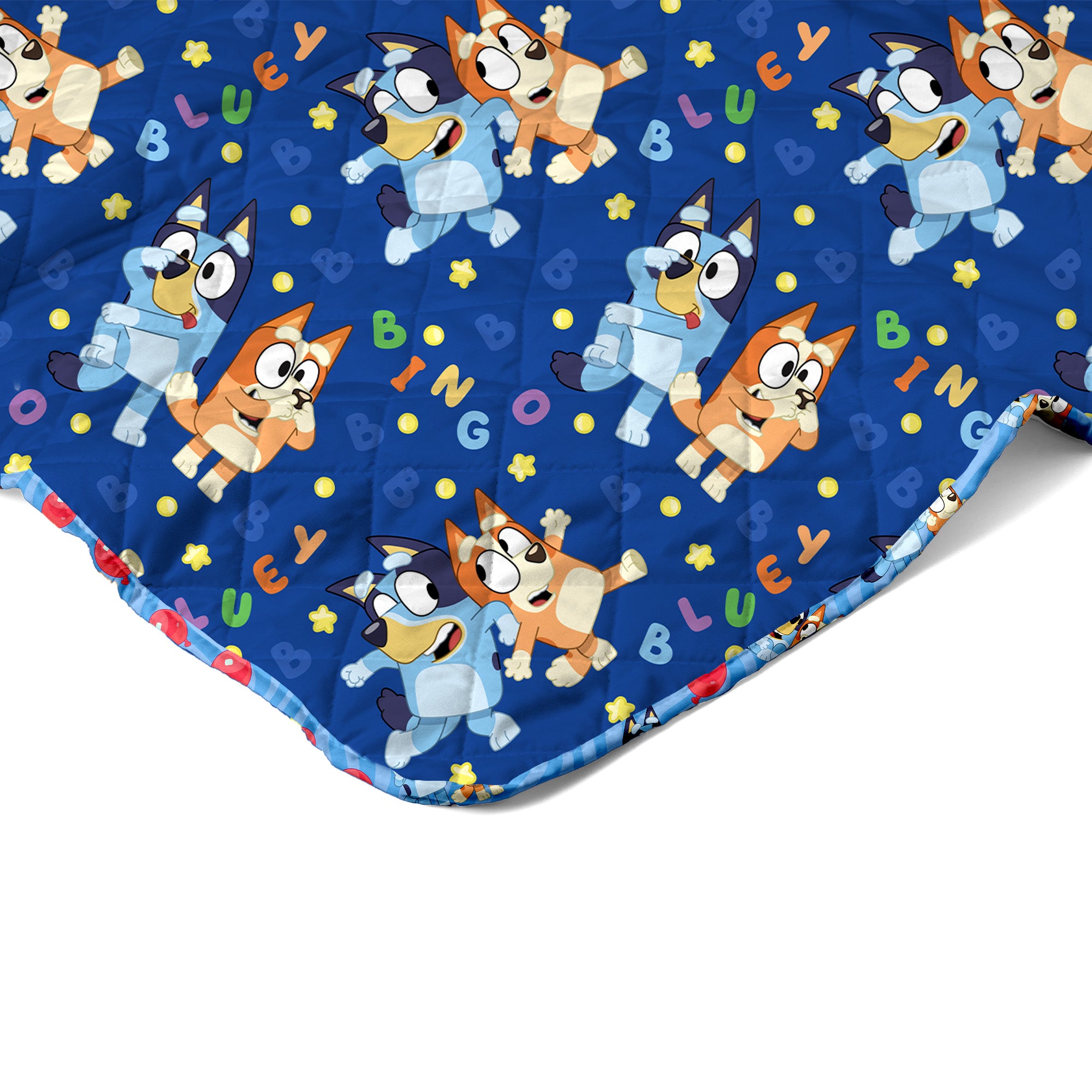 Bluey Goofing Around Quilted Throw Blanket 60 x 80 inches