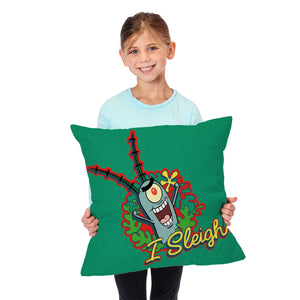 Nickelodeon Spongebob Squarepants I Sleigh Throw Pillow 18x18 Inches