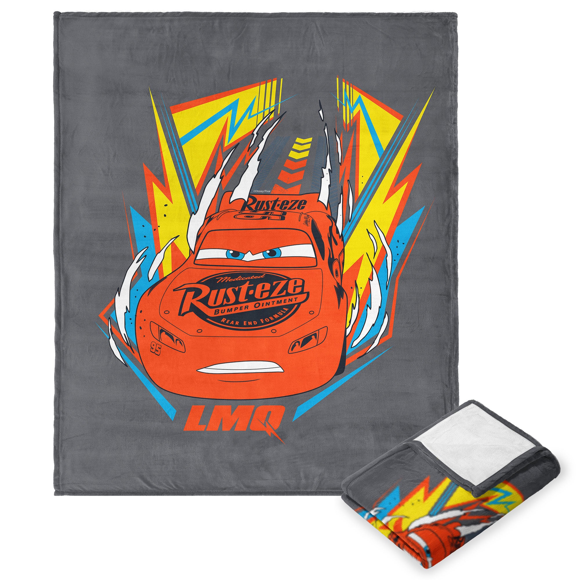 Disney Pixar Cars LMQ Silk Touch Throw Blanket 40x50 Inches