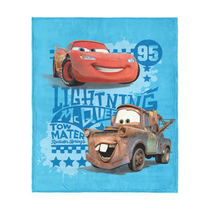 Disney Pixar Cars Buddy Racers Silk Touch Throw Blanket 40x50 inches