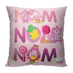 Hasbro Candyland Nom Nom Nom Throw Pillow 18x18 Inches