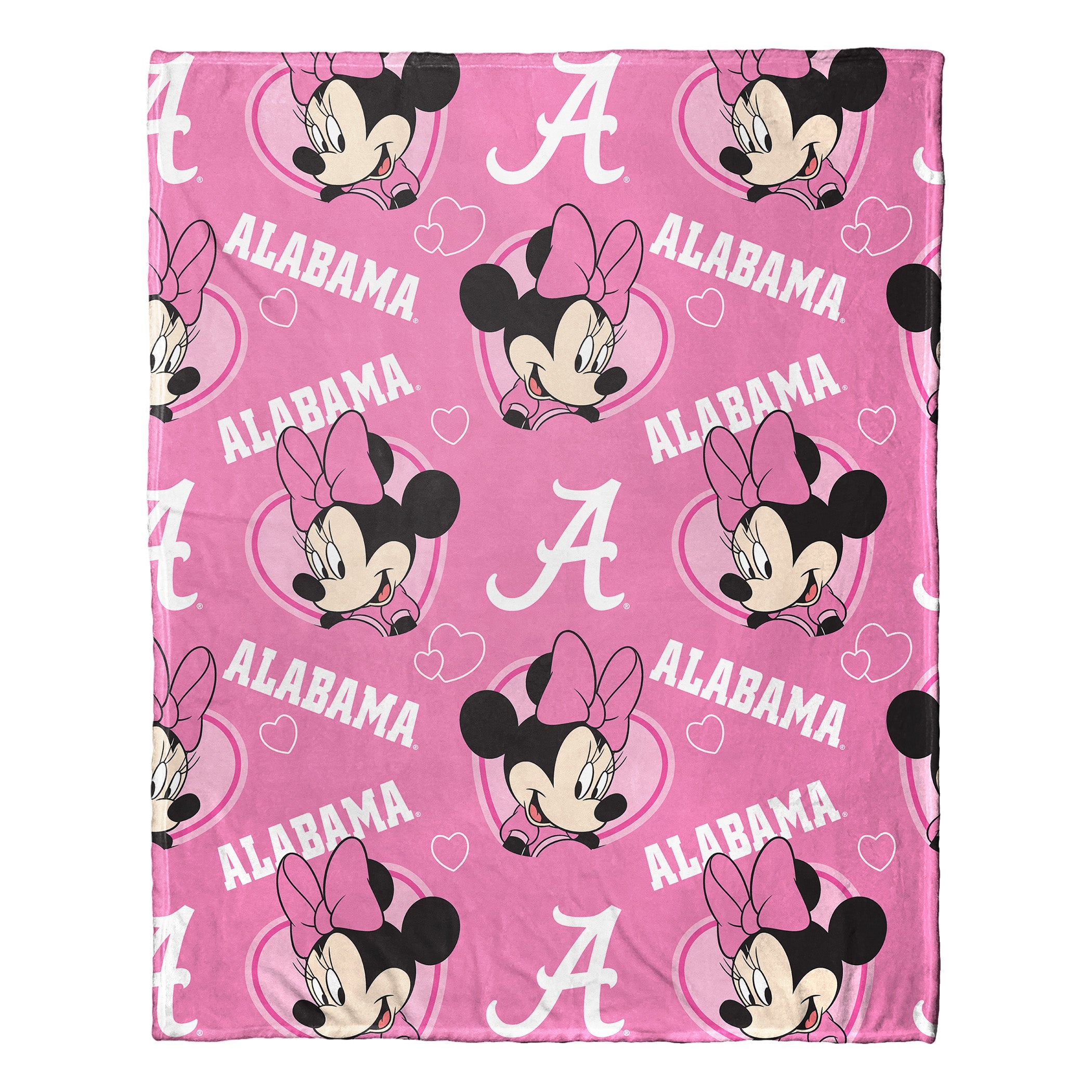 NCAA Alabama Crimson Tide Pennant Minnie Hugger Pillow & Silk Touch Throw Set