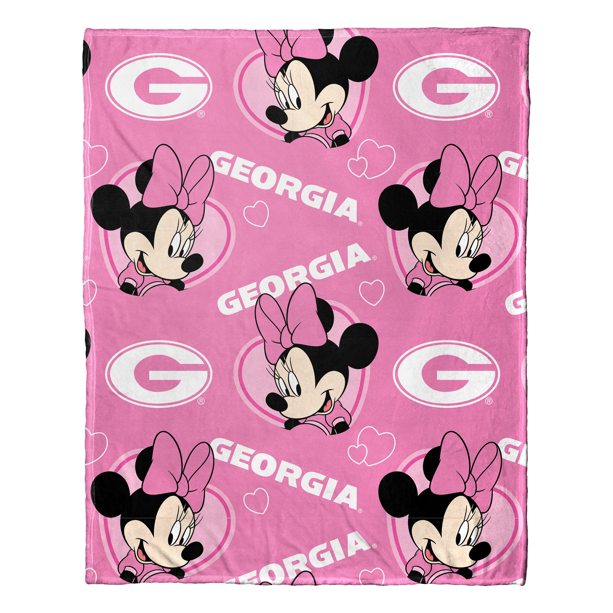 NCAA Georgia Bulldogs Pennant Minnie Hugger Pillow & Silk Touch Throw Set