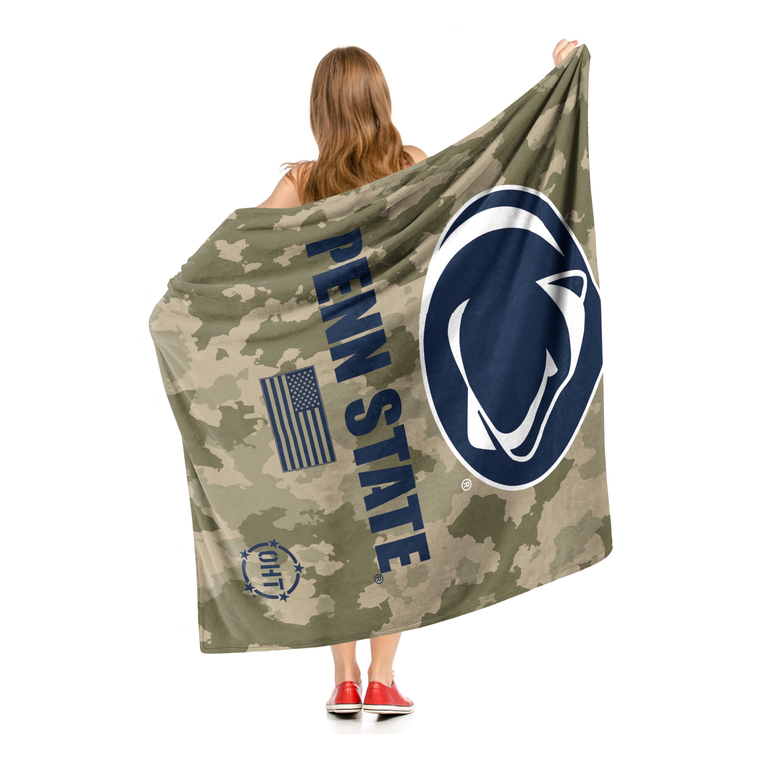 NCAA Penn State Nittany Lions OHT Special Ops Silk Touch Throw Blanket 50x60 Inches
