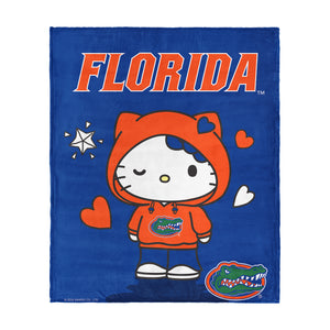 Hello Kitty Hanging Florida Gators Silk Touch Throw Blanket 46x60 inches