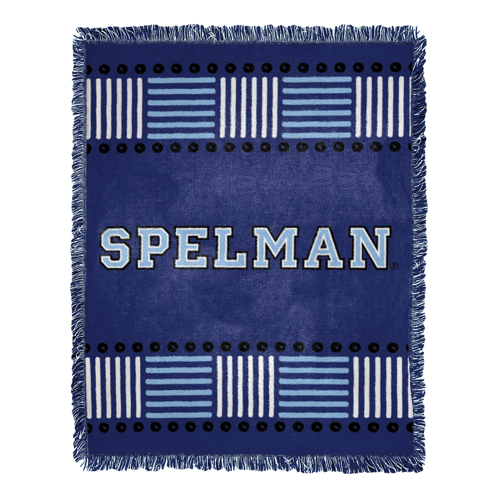 NCAA Spelman Jaguars Homage Woven Jacquard Throw Blanket 46x60 Inches