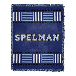 NCAA Spelman Jaguars Homage Woven Jacquard Throw Blanket 46x60 Inches