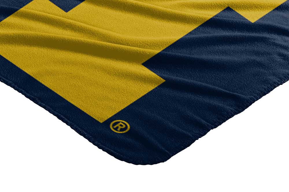 NCAA Michigan Wolverines Campaign Fleece Throw Blanket 50x60 Inches