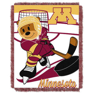 NCAA Minnesota Gophers Baby Woven Jacquard Throw Blanket 46x60 Inches