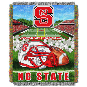 NCAA NC State Wolfpack Homefield Advantage Woven Tapestry Wall Hanging 48x60 Inches