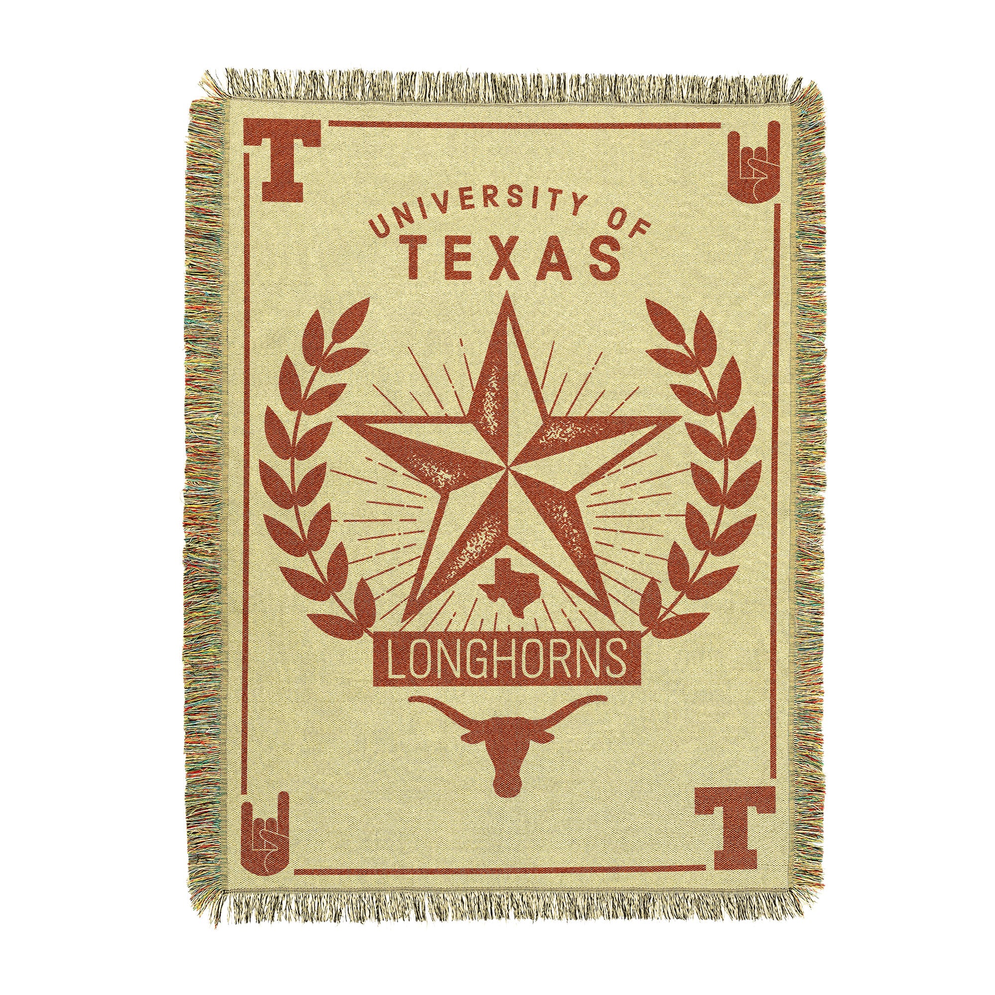 NCAA Texas Longhorns Lavish Woven Tapestry Throw Blanket 48 x 60 inches