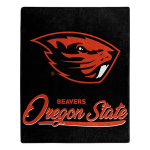 NCAA Oregon State Beavers Signature Raschel Throw Blanket 50x60 Inches