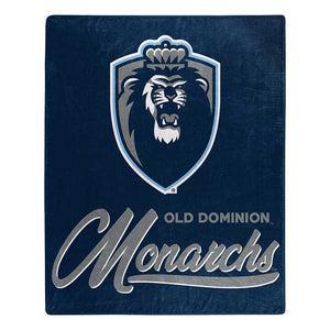 NCAA Old Dominion Monarchs Signature Raschel Throw Blanket 50x60 Inches