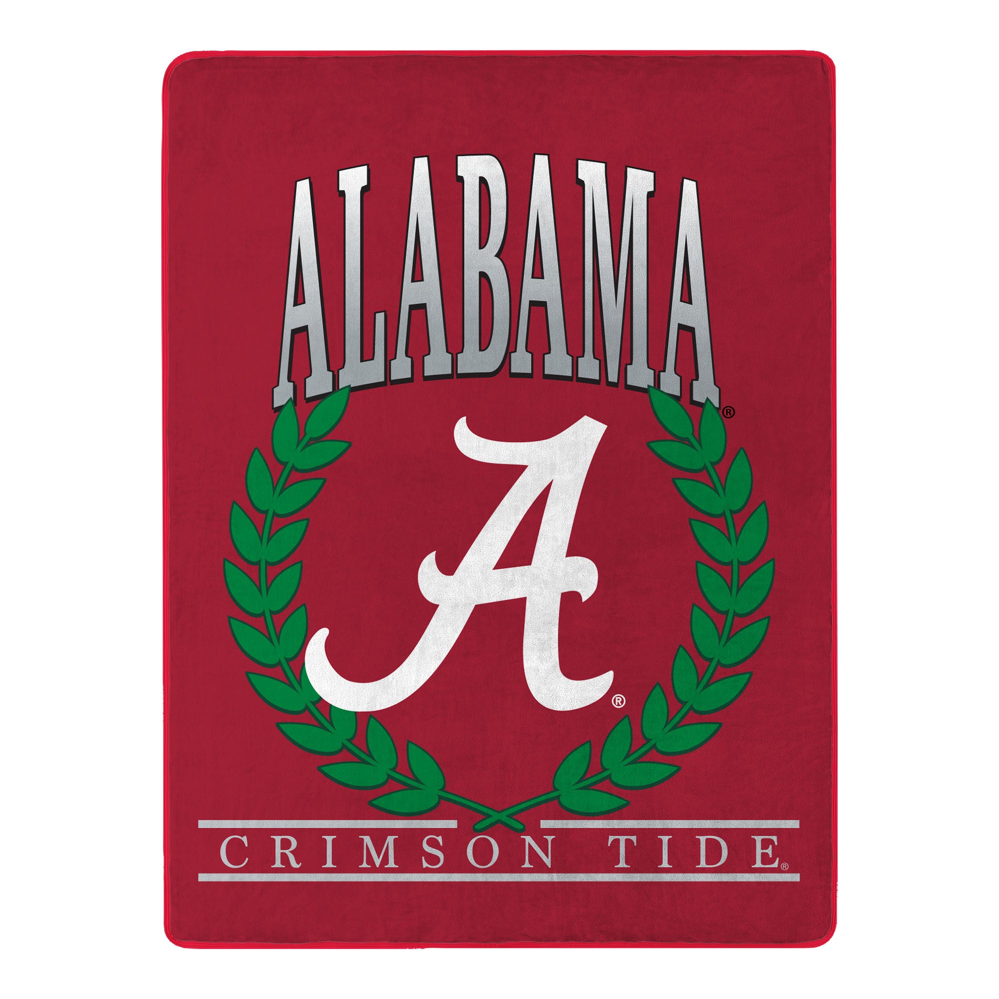 Alabama Crimson Tide NCAA Plateau Silk Touch Throw Blanket 46X60 Inches