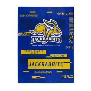 NCAA Digitize South Dakota State Jackrabbits Raschel Throw Blanket 60x80 Inches