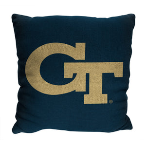 NCAA Georgia Tech Yellow Jackets Invert Pillow 20x20 Inches