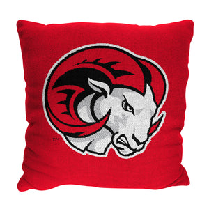 NCAA Winston Salem State Rams Homage Jacquard Pillow 20x20 Inches