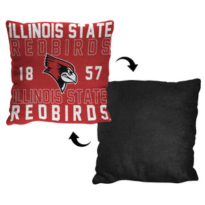 NCAA Illinois State Redbirds Stacked Pillow 20x20 Inches